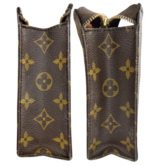 Vintage LOUIS VUITTON Monogram Toiletry 19 Pouch Clutch Bag Brown Authentic - Picture 12 of 17